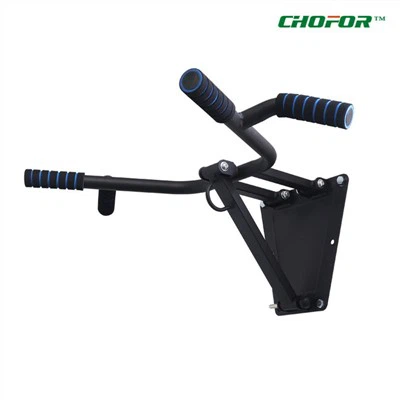 壁に取り付けられたプルアップとディップバー